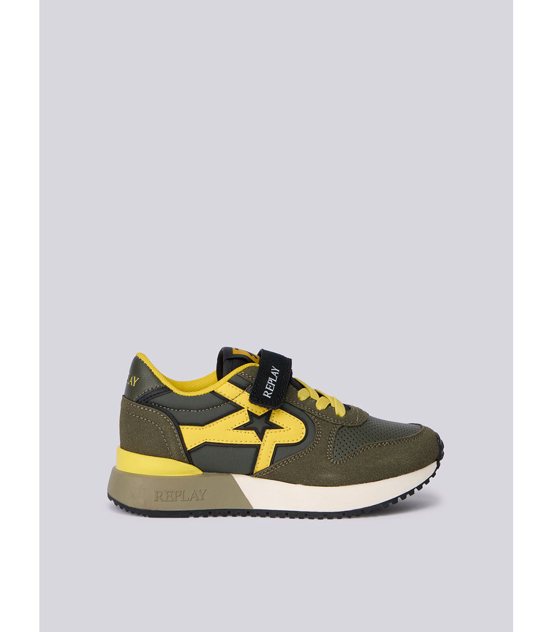 ボーイズ スニーカー 詳細画像 ミリタリー/イエロー 1